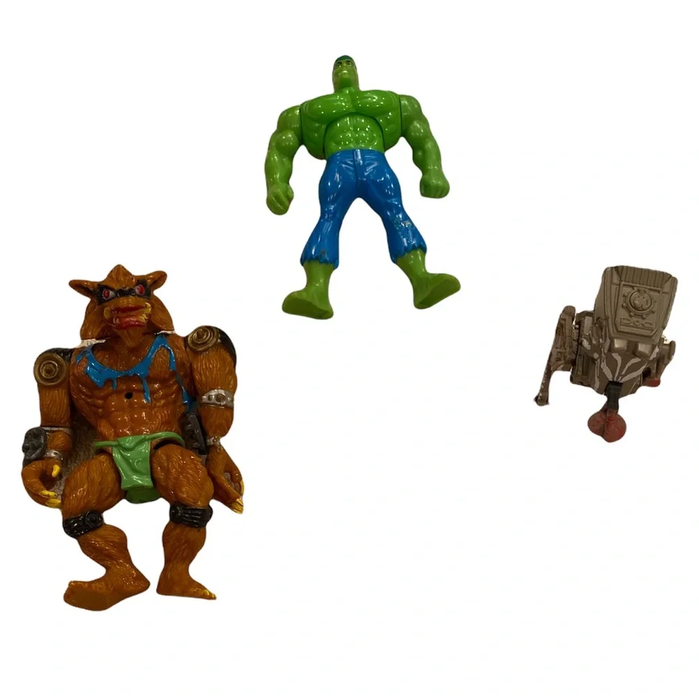 Vintage Action Figures Cars Hot Wheels Hulk Transformers Vintage Toys Bundle Lot